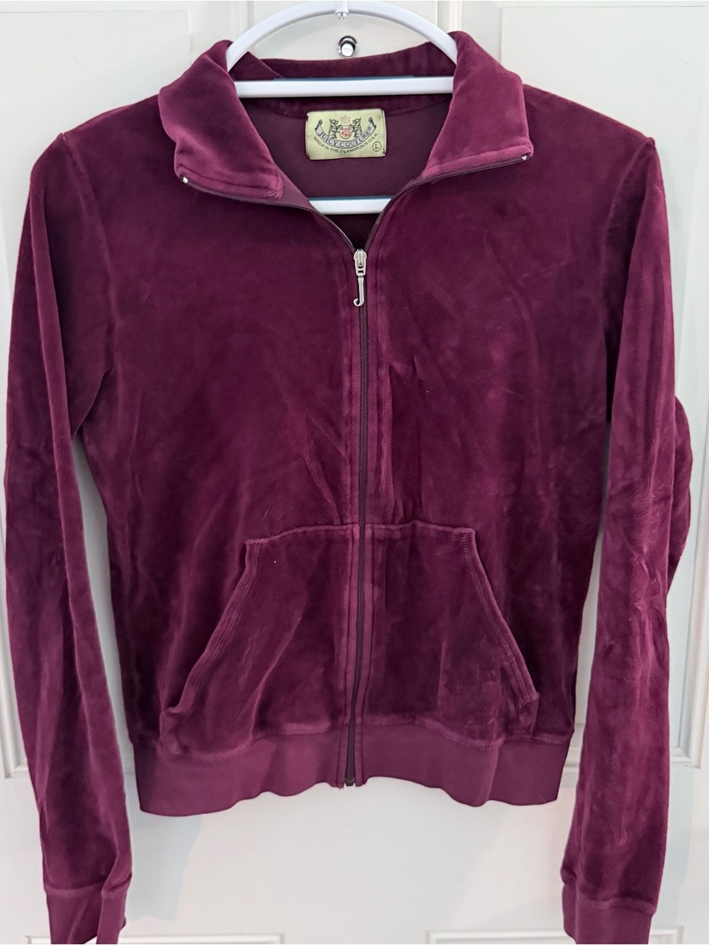 Juicy Couture Jacket L | Purple Velour Y2K Zip Up